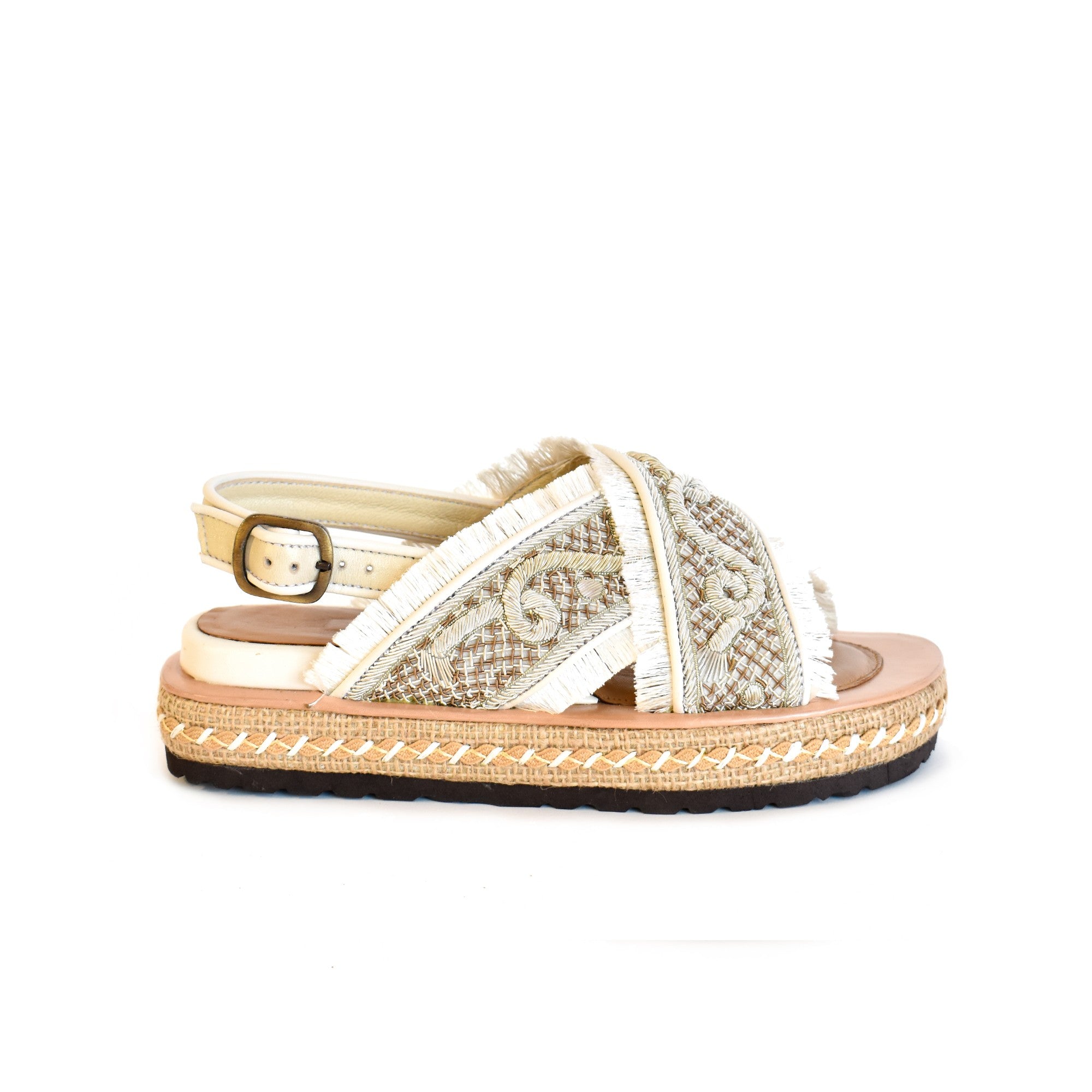Eco-friendly leather sandals by Meher Kakalia, perfect for yacht outings and summer weddings.