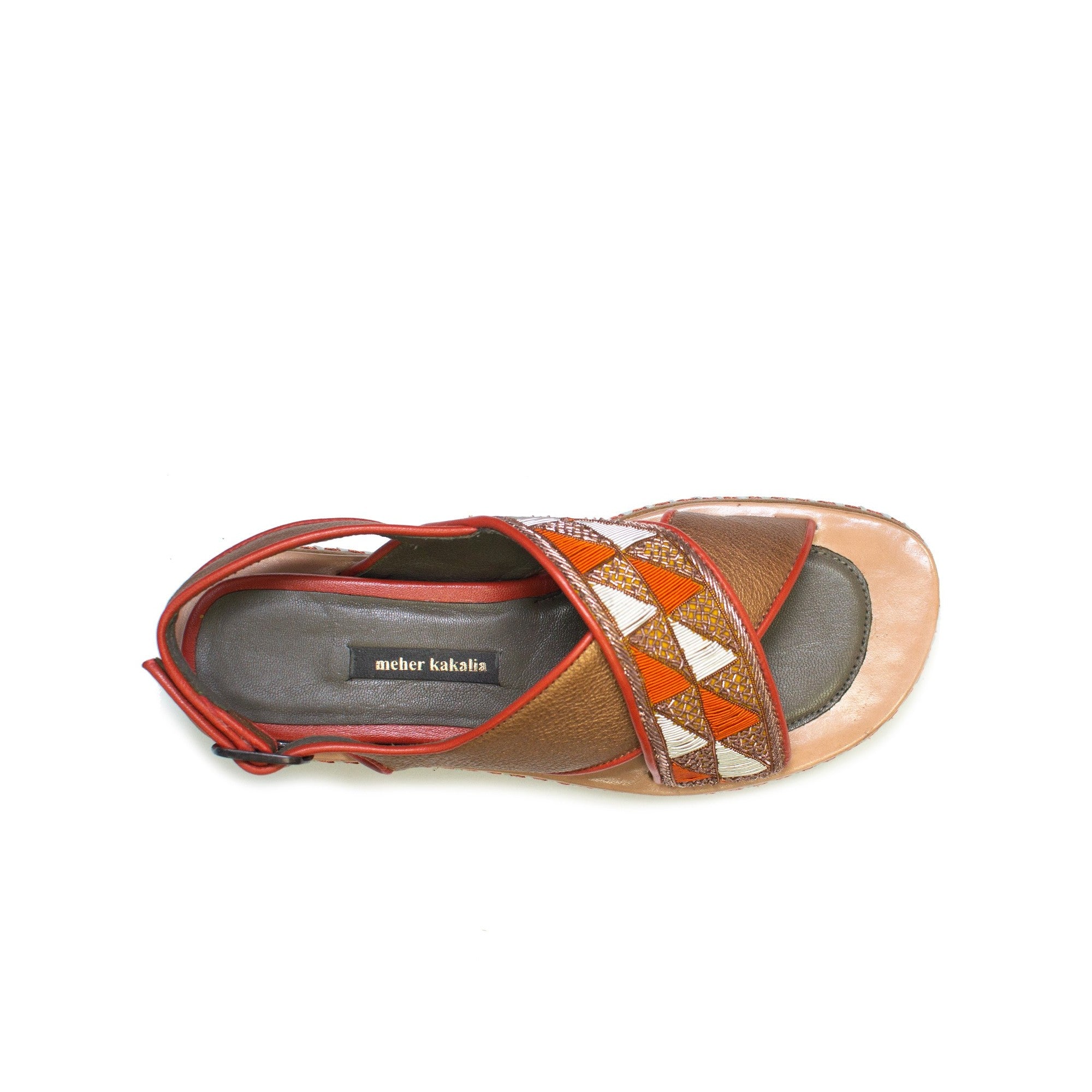 QUEEN GEO BLOCK HEELED SANDAL