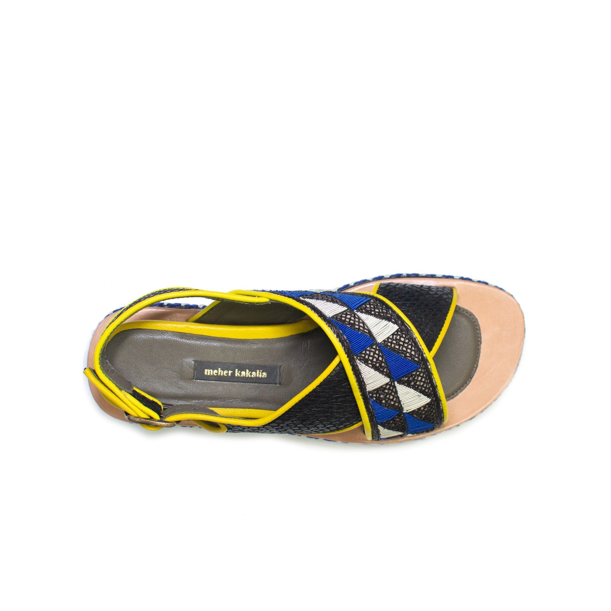 QUEEN GEO BLOCK HEELED SANDAL